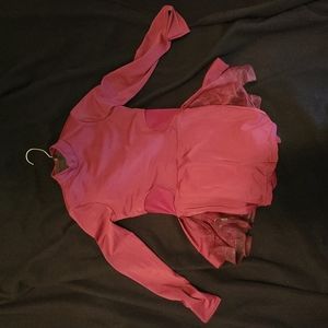 Burgundy dance costume child Large